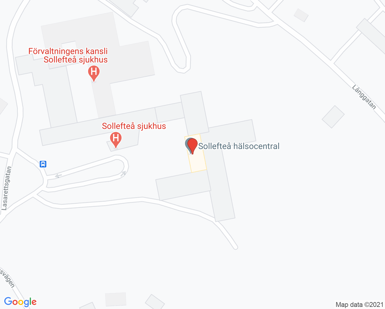 Karta till Synrehabilitering Sollefteå