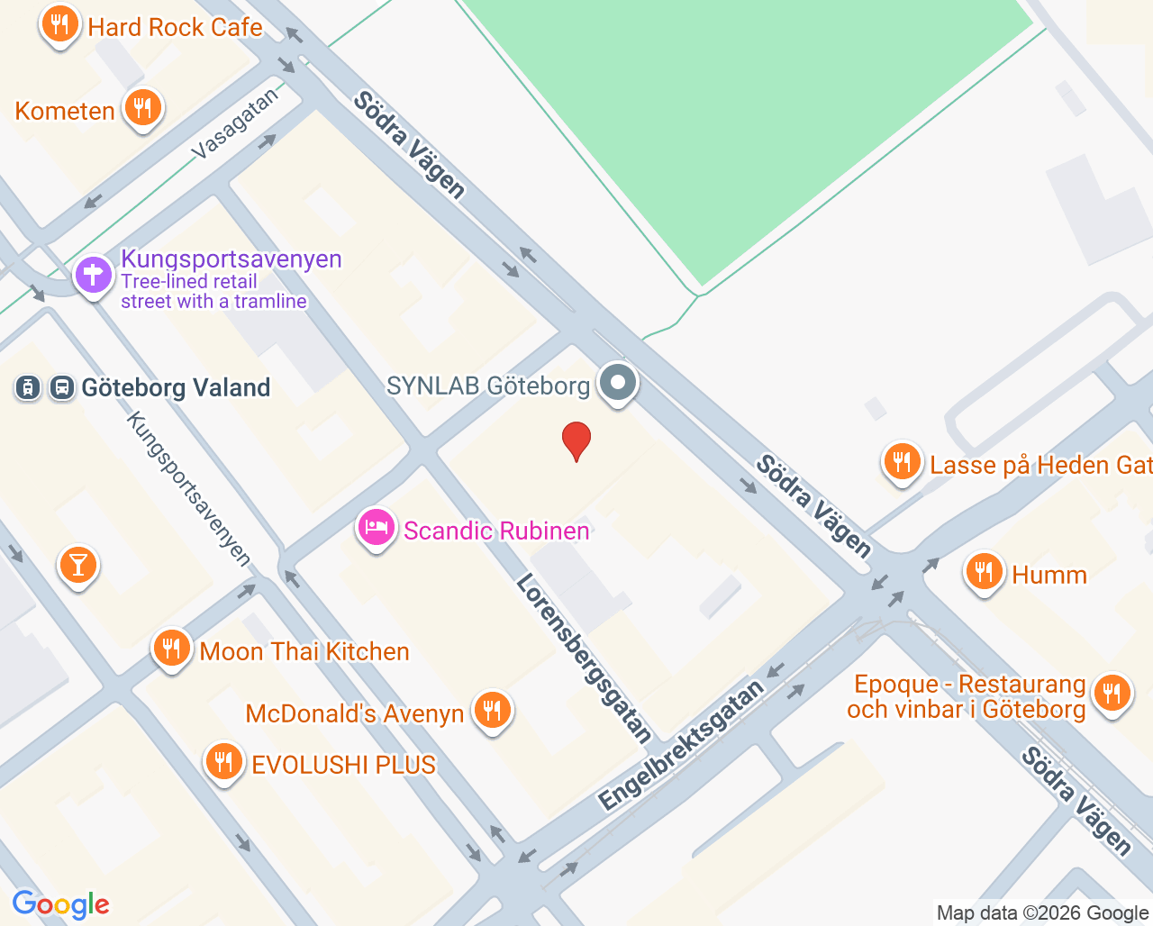 Karta till Dr Martin Gavgani Läkarmottagning, Göteborg