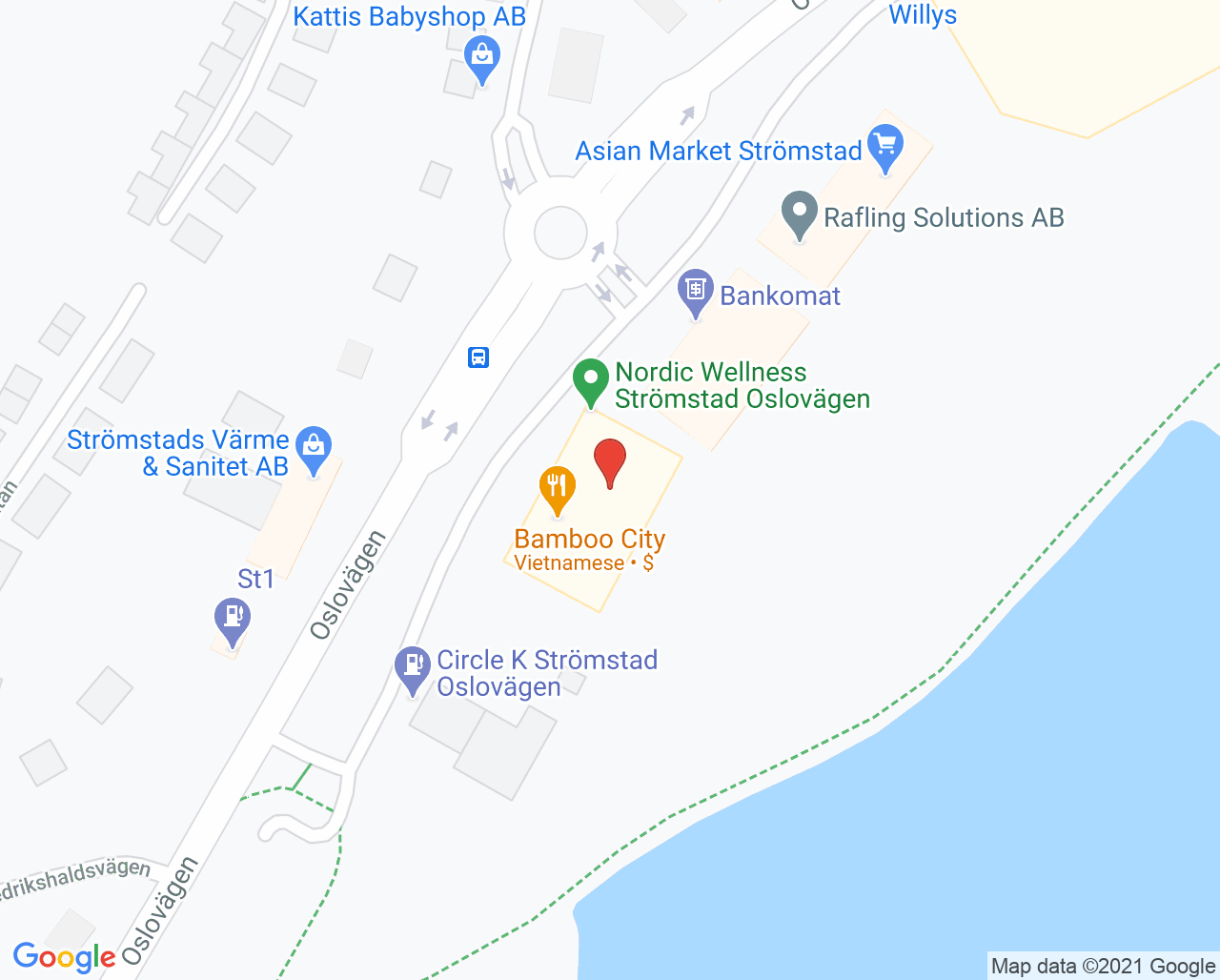 Karta till Capio Rehab Strömstad