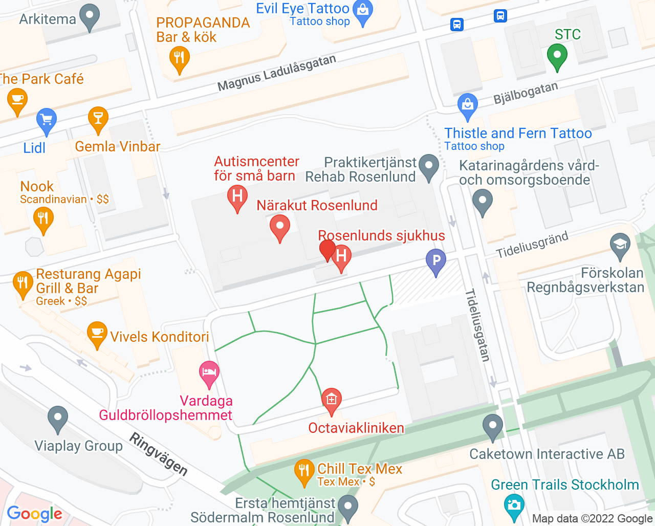 Karta till Kommunikationsenheten