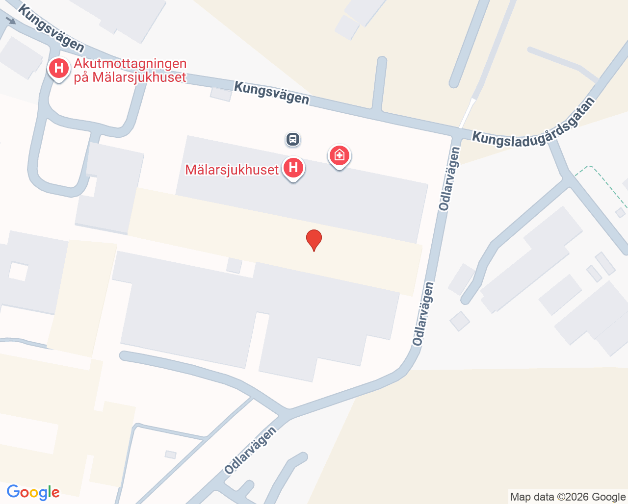 Karta till Intermediärvårdsavdelningen Mälarsjukhuset, Eskilstuna