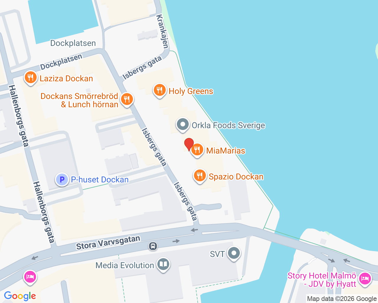 Karta till Tandvården Klaffbron Emil Axelsson, Malmö