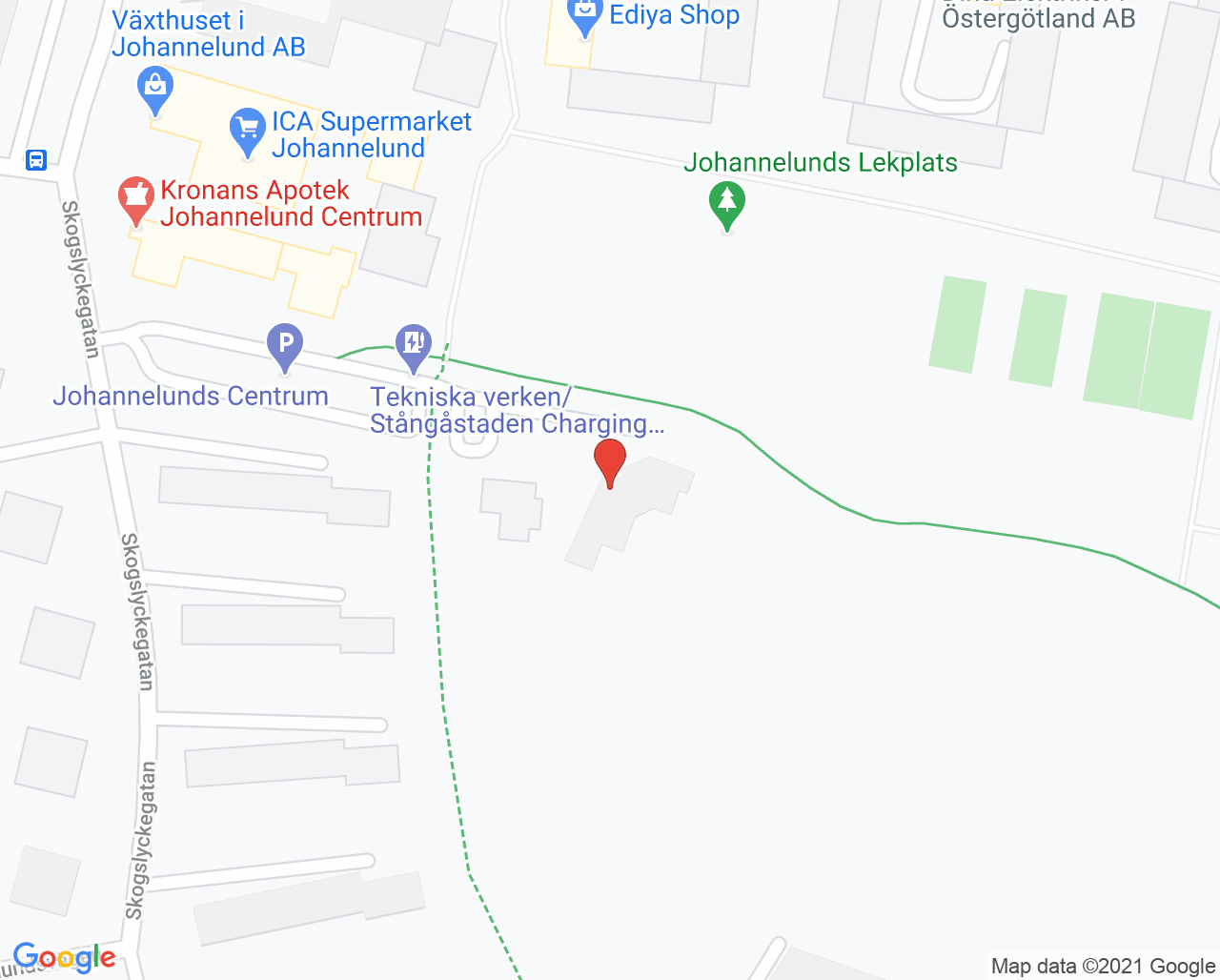 Karta till Capio Vårdcentral Johannelund AB, Linköping