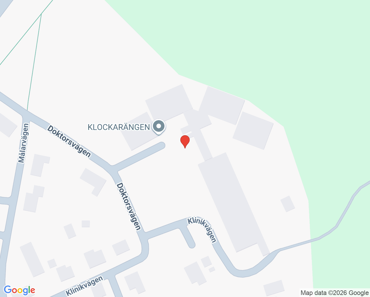 Karta till Råneå hälsocentral, Råneå