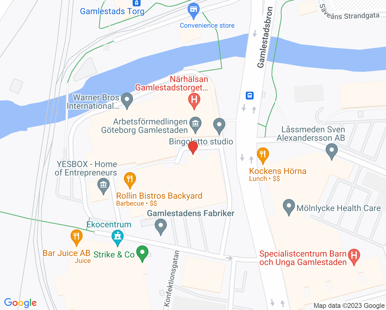 Karta till DART kommunikationsstöd, Göteborg