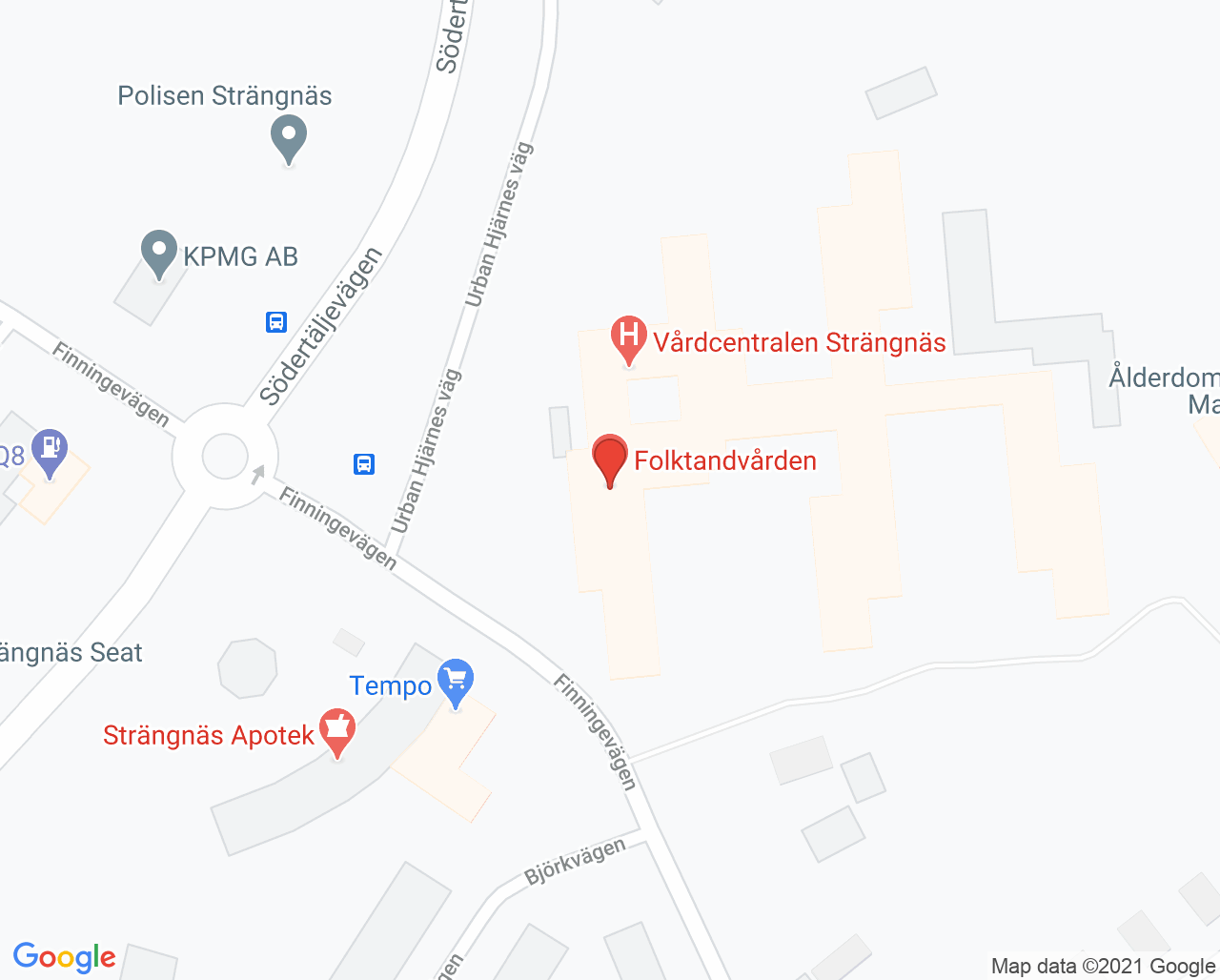 Karta till Folktandvården Strängnäs, Folktandvården Sörmland AB