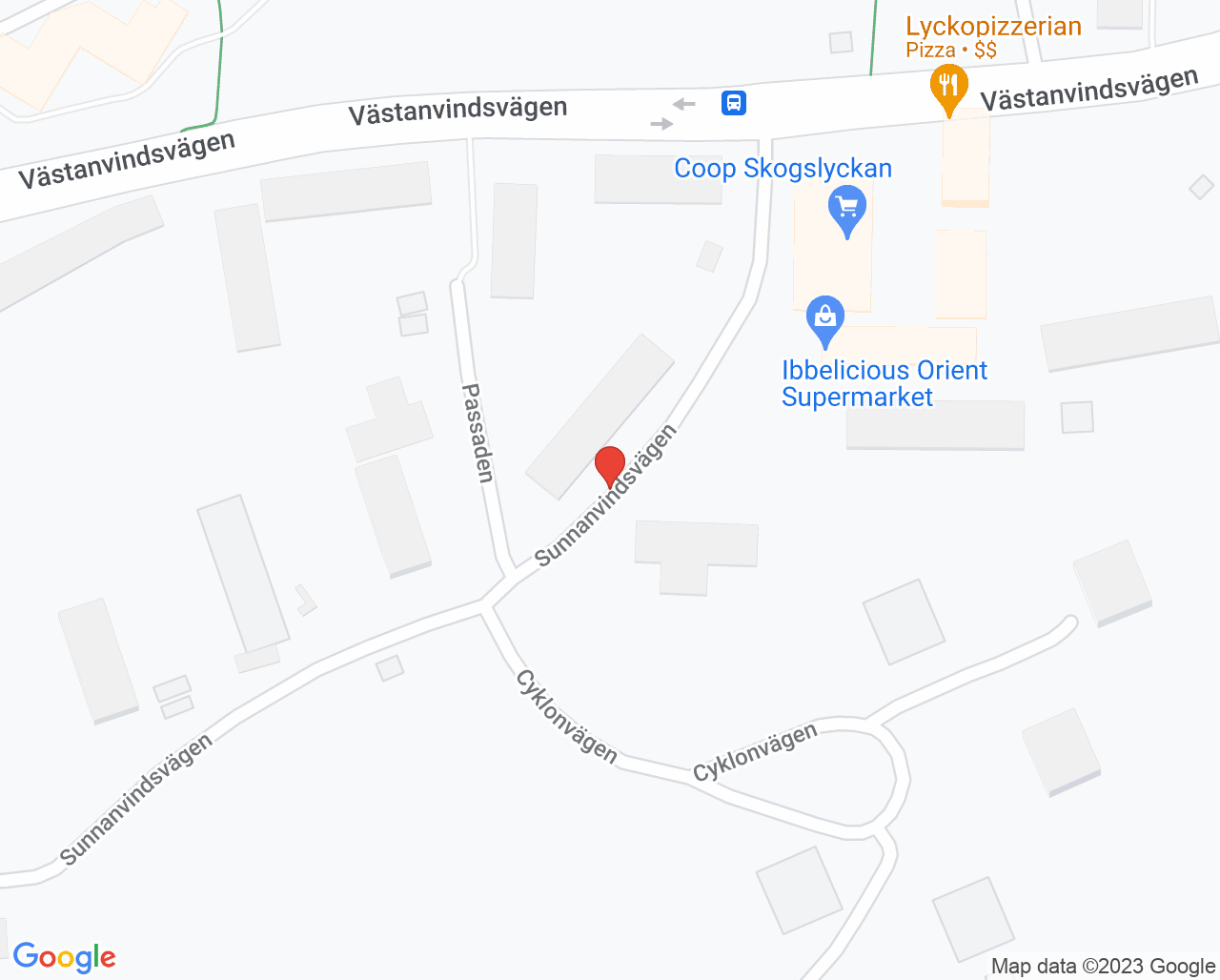 Karta till Närhälsan Skogslyckan vårdcentral, Uddevalla