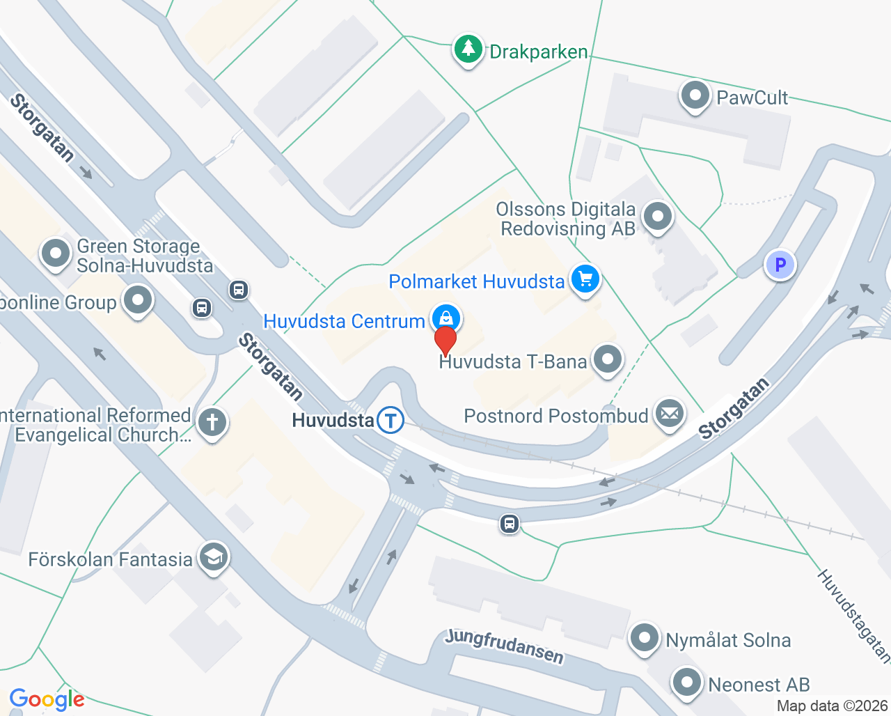 Karta till Move och Walk, Solna