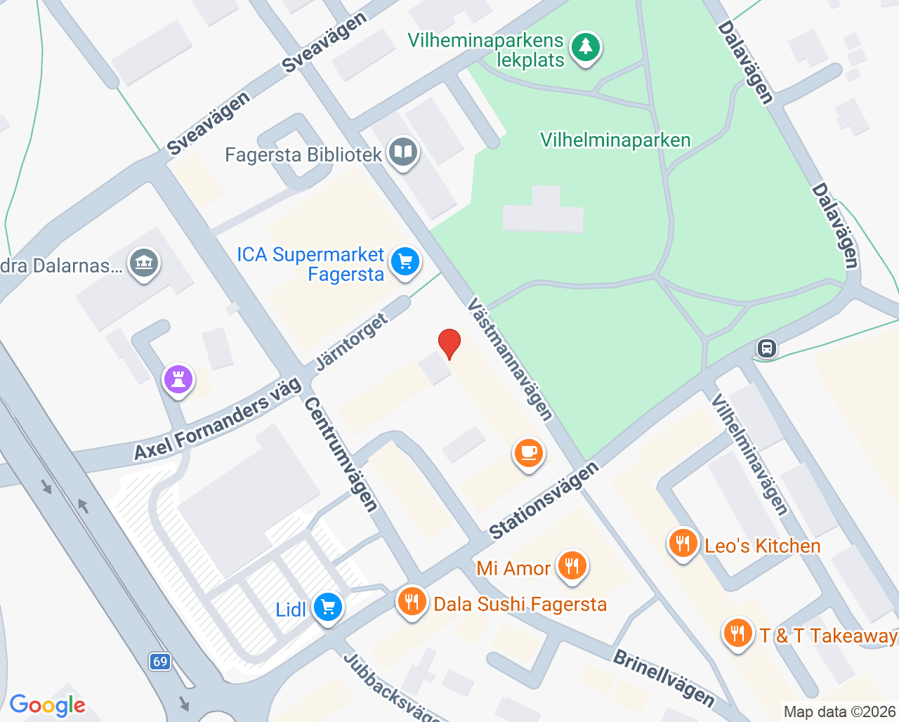 Karta till Tandläkare Malin Kruse AB