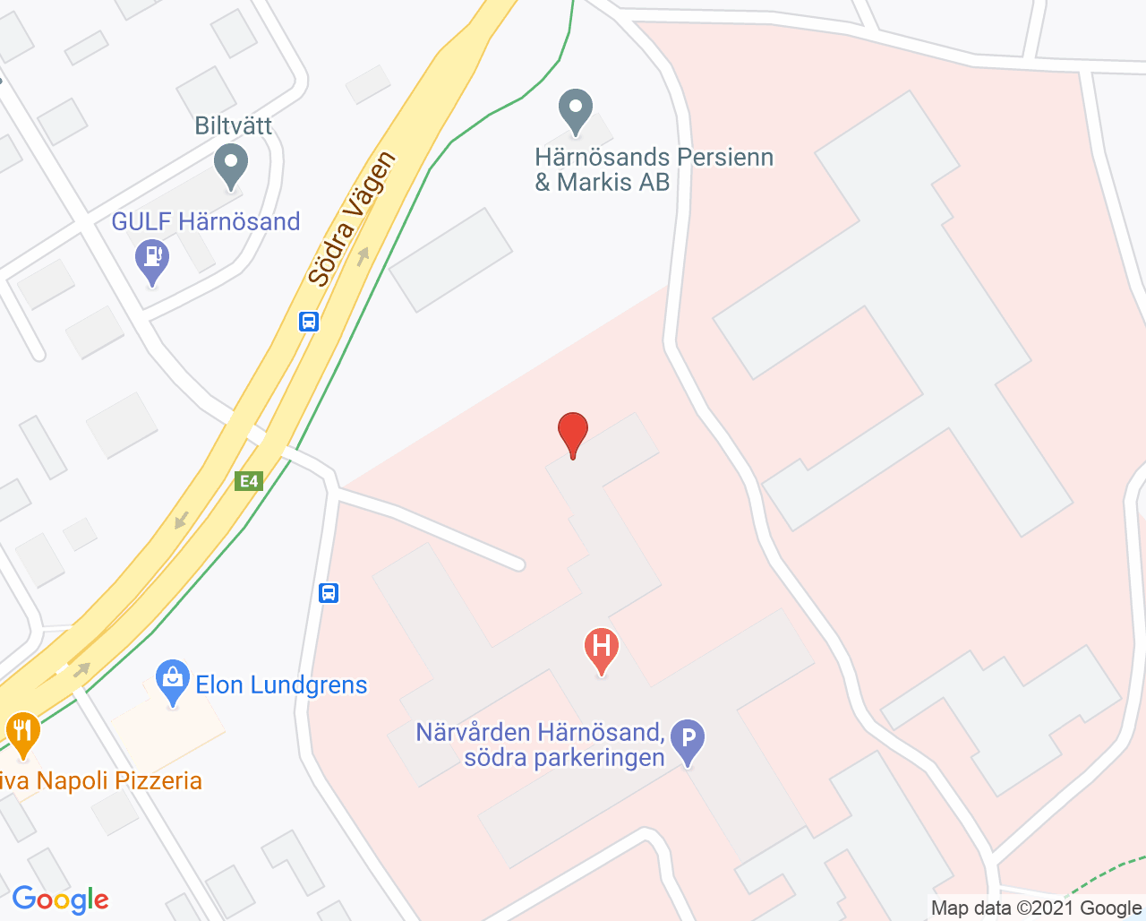 Karta till Hörselhabiliteringsmottagning