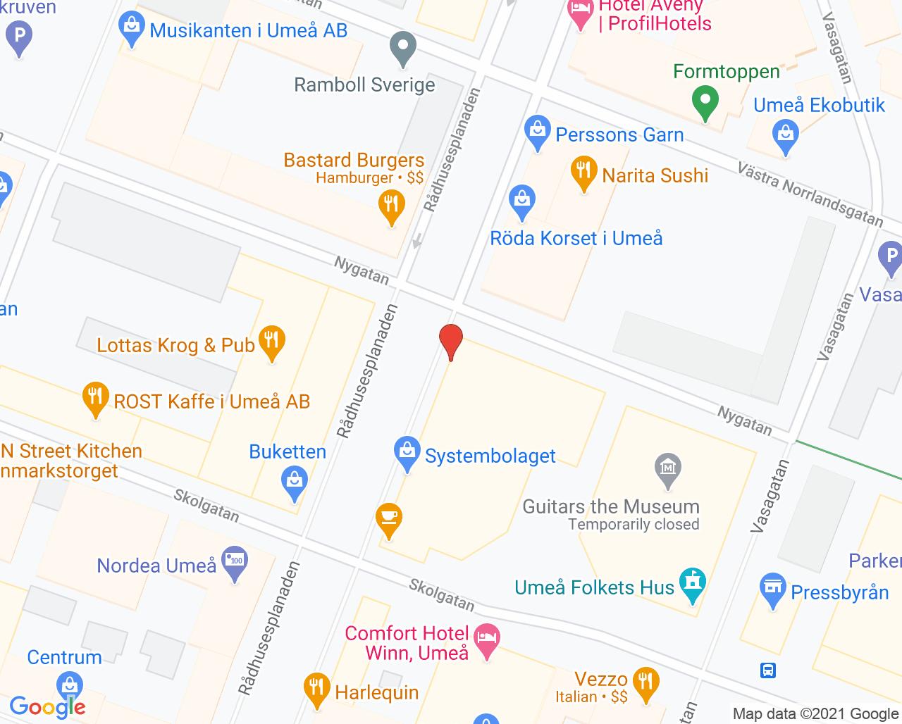 Karta till Folktandvården Idun