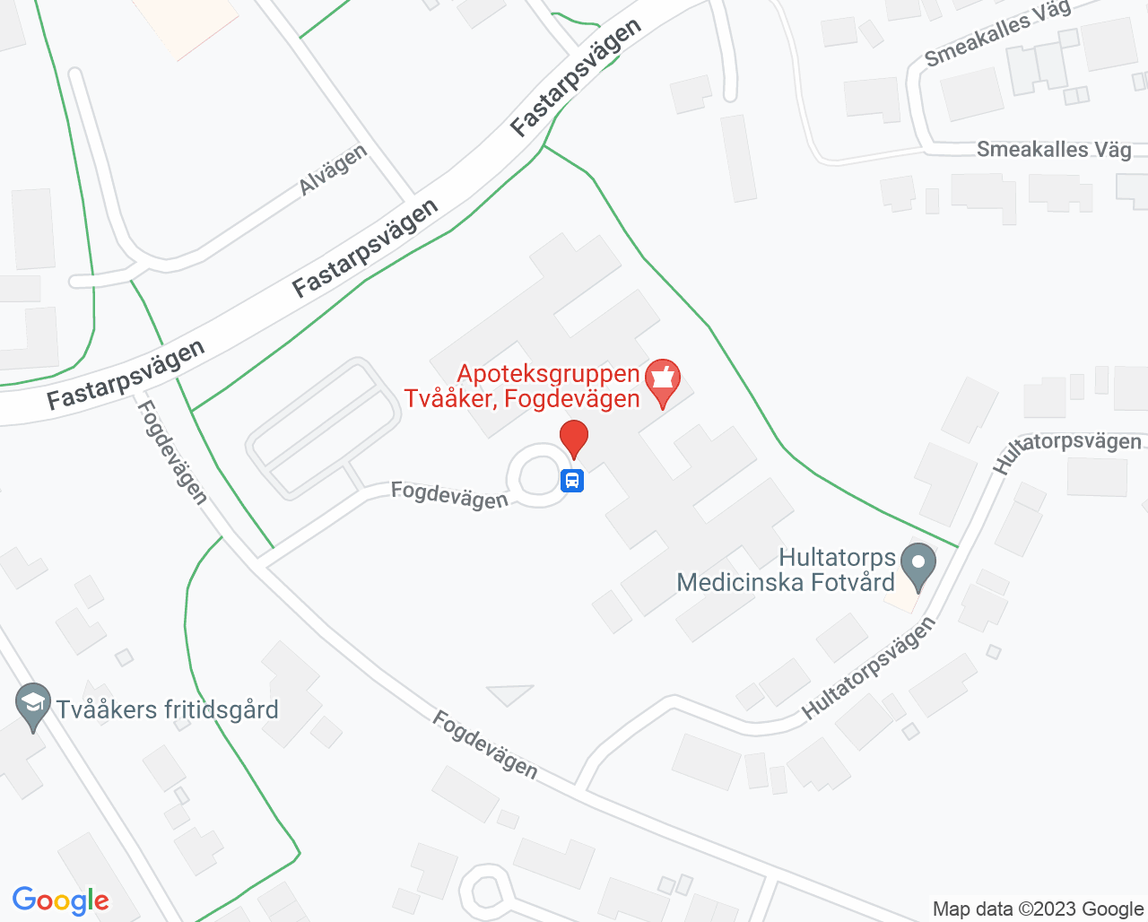 Karta till Arbetsterapin Tvååker