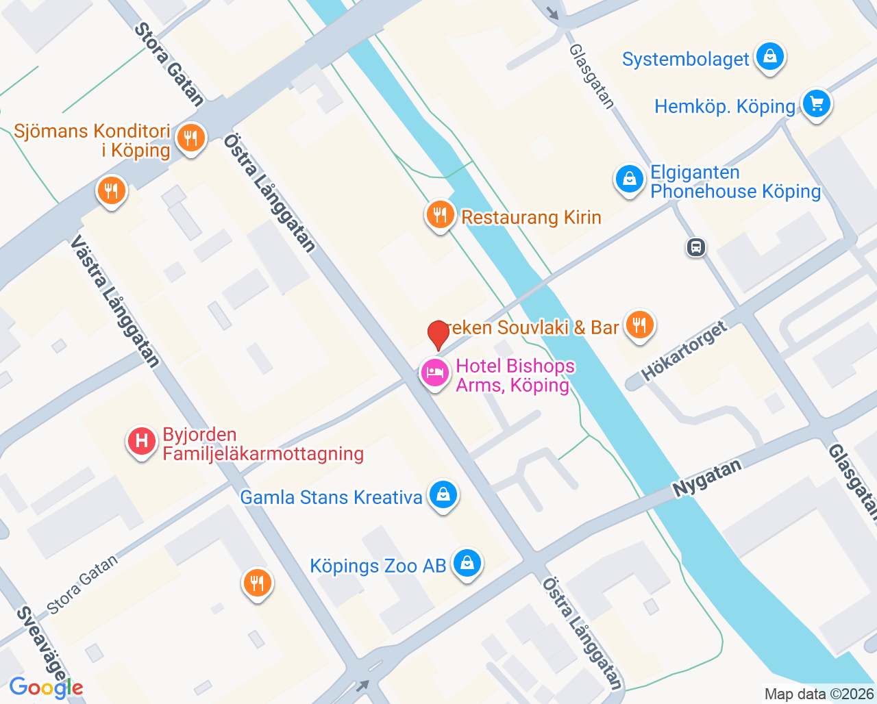Karta till Tandlaget Köping Tandläkare Mario Lukas, Köping