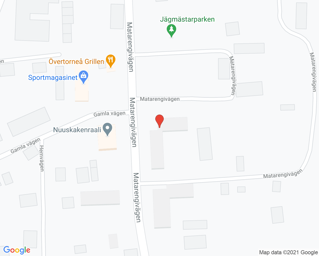 Karta till Folktandvården Övertorneå