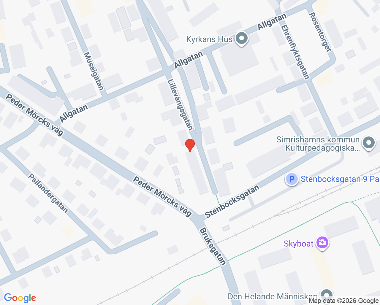 Karta till Tandläkare Ylva Fischer, Simrishamn