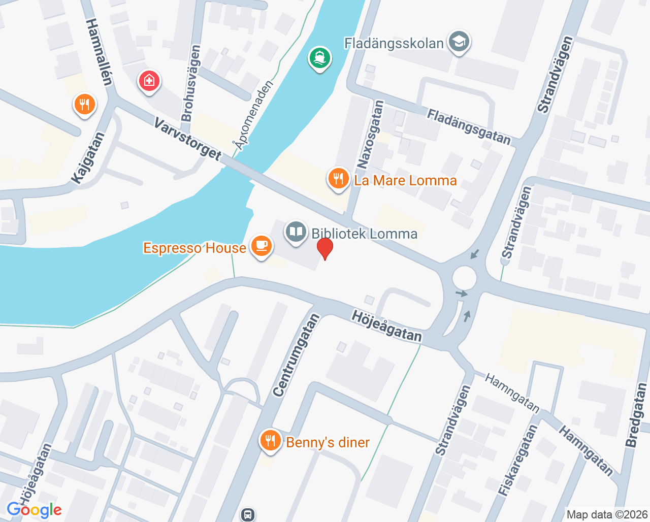 Karta till Blodbussen Lomma