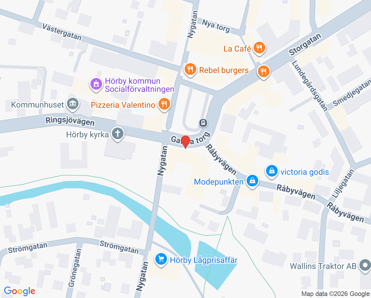 Karta till Synsam Hörby