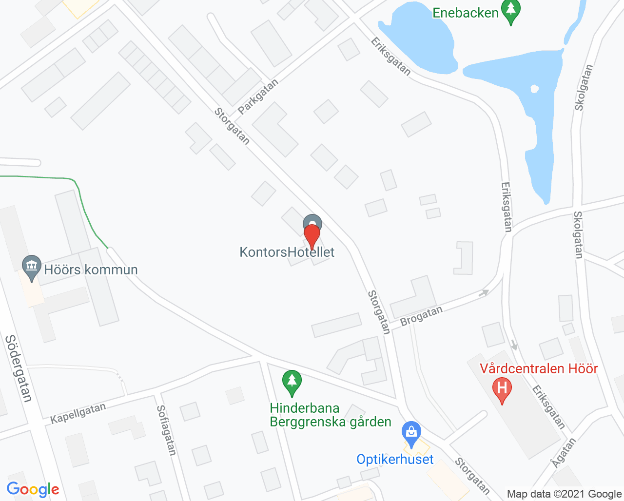 Karta till AudionomCentrum Höör