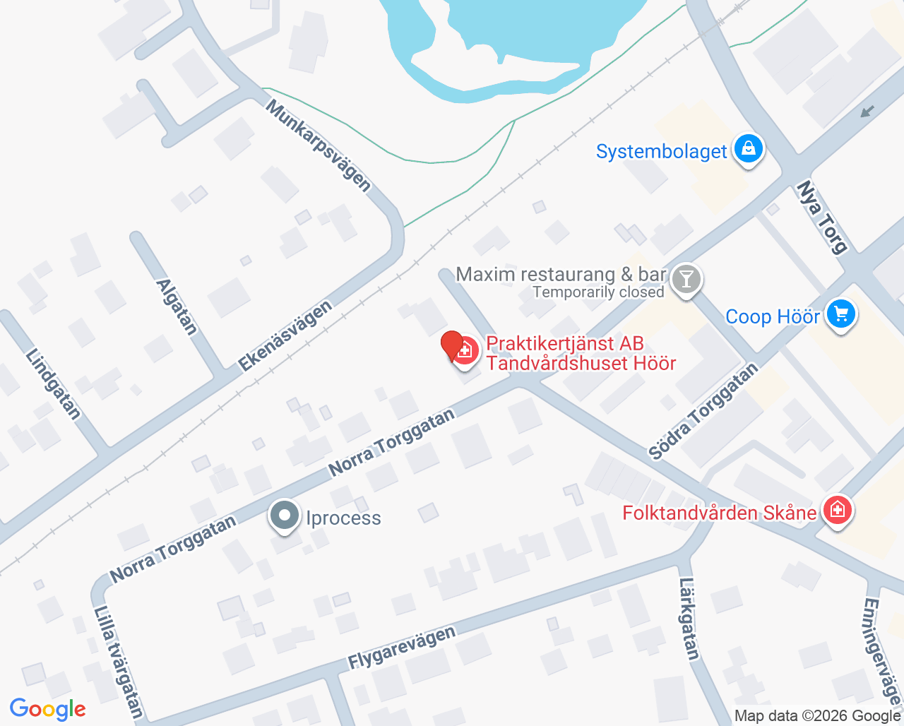 Karta till Tandvårdshuset Höör, Höör