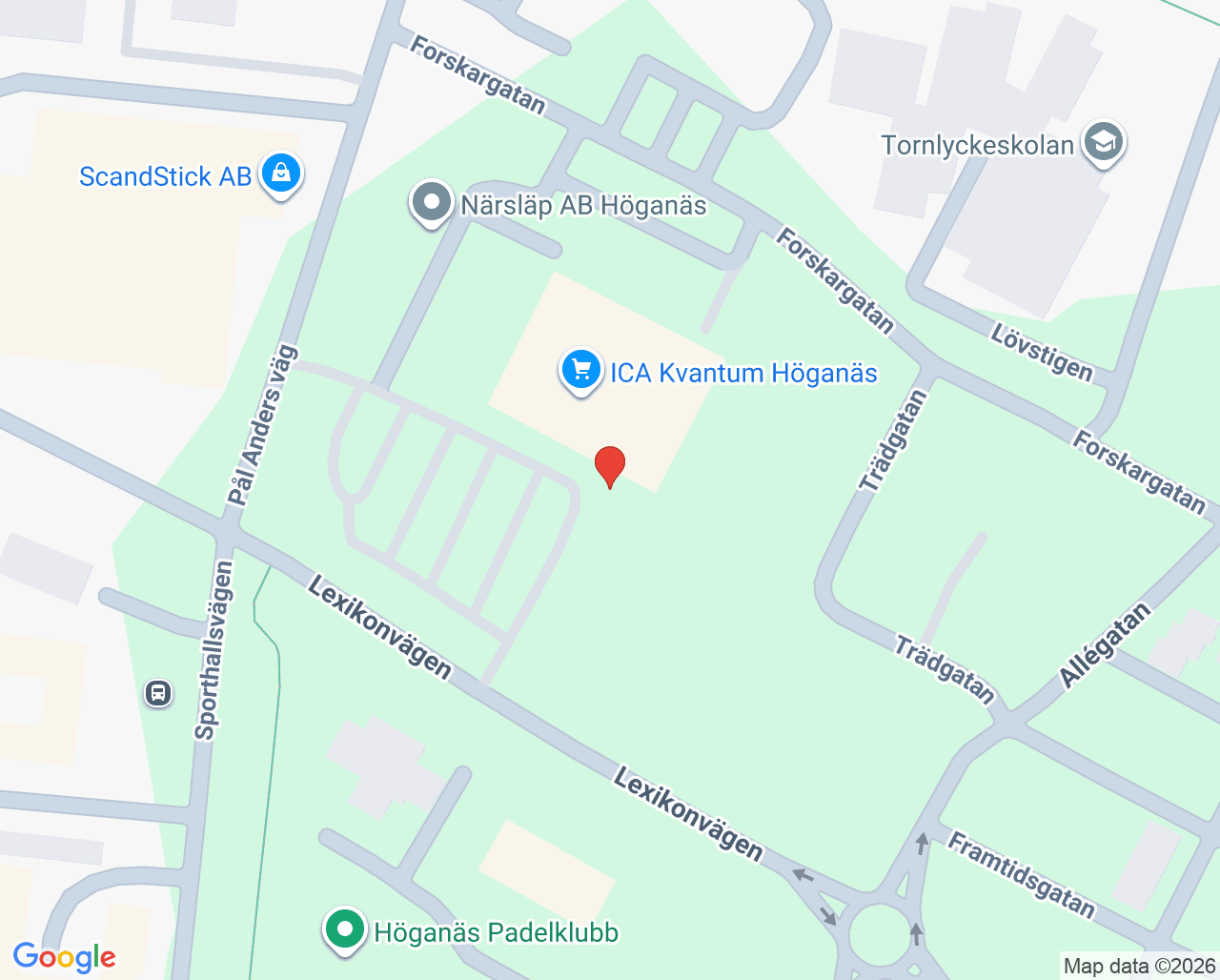 Karta till Blodbussen Höganäs