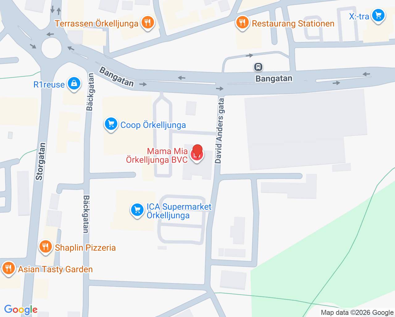 Karta till Filial Mama Mia Solljungahälsans BMM, Örkelljunga