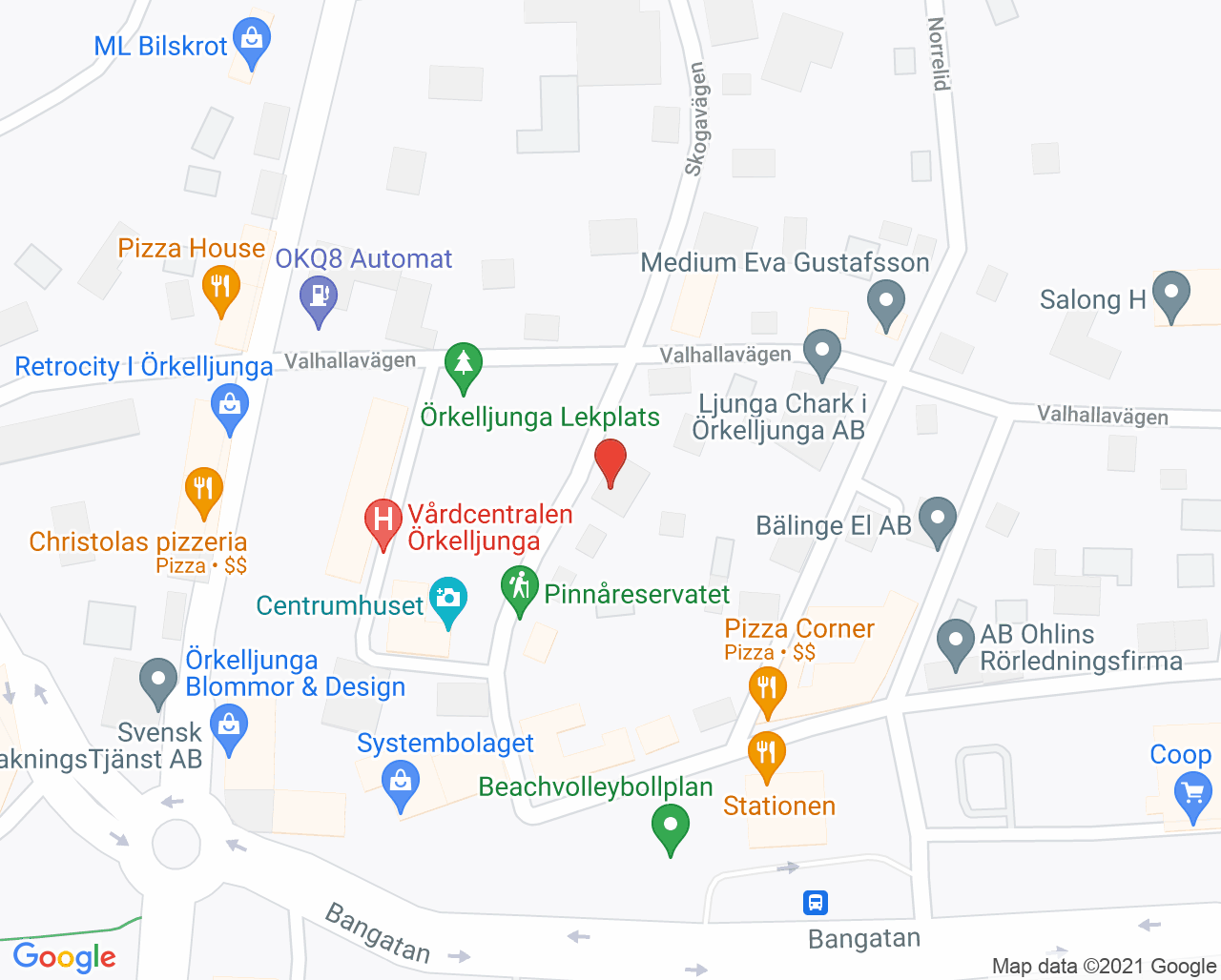Karta till Oris Dental Örkelljunga, Örkelljunga