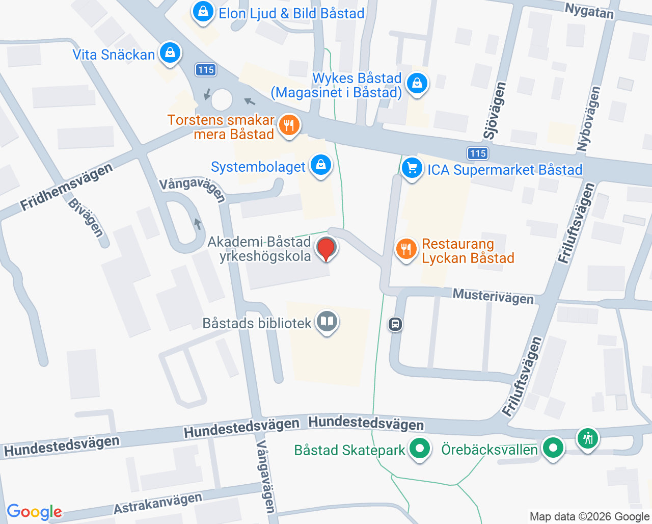 Karta till Blodbussen Båstad