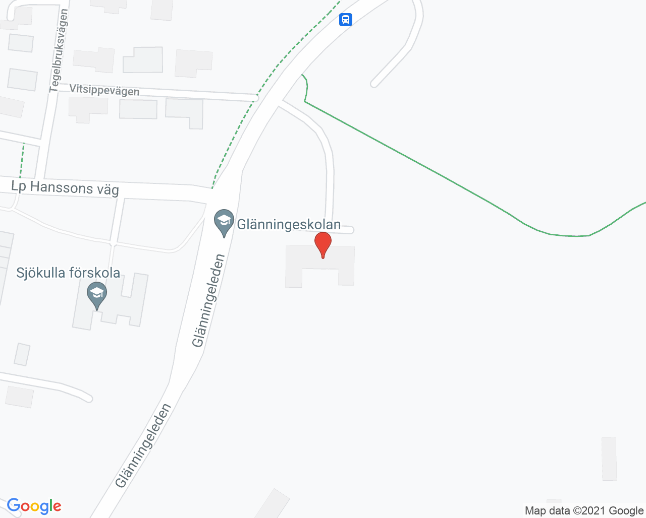 Karta till Barnavårdscentralen Laholmshälsan, Laholm