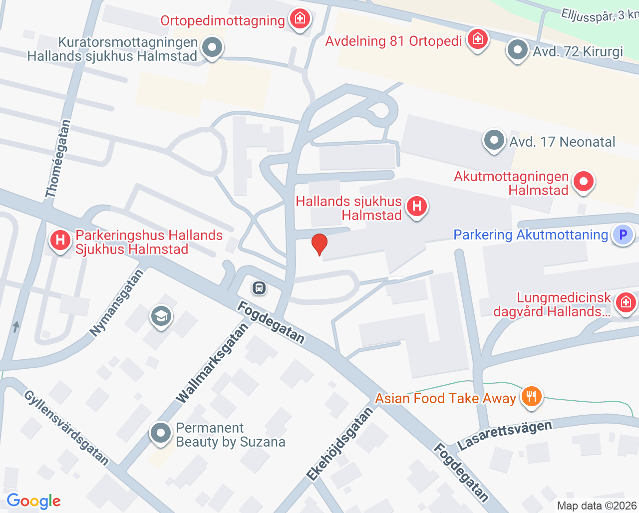 Karta till Medicinsk apparatur i hemmet Hallands sjukhus Halmstad