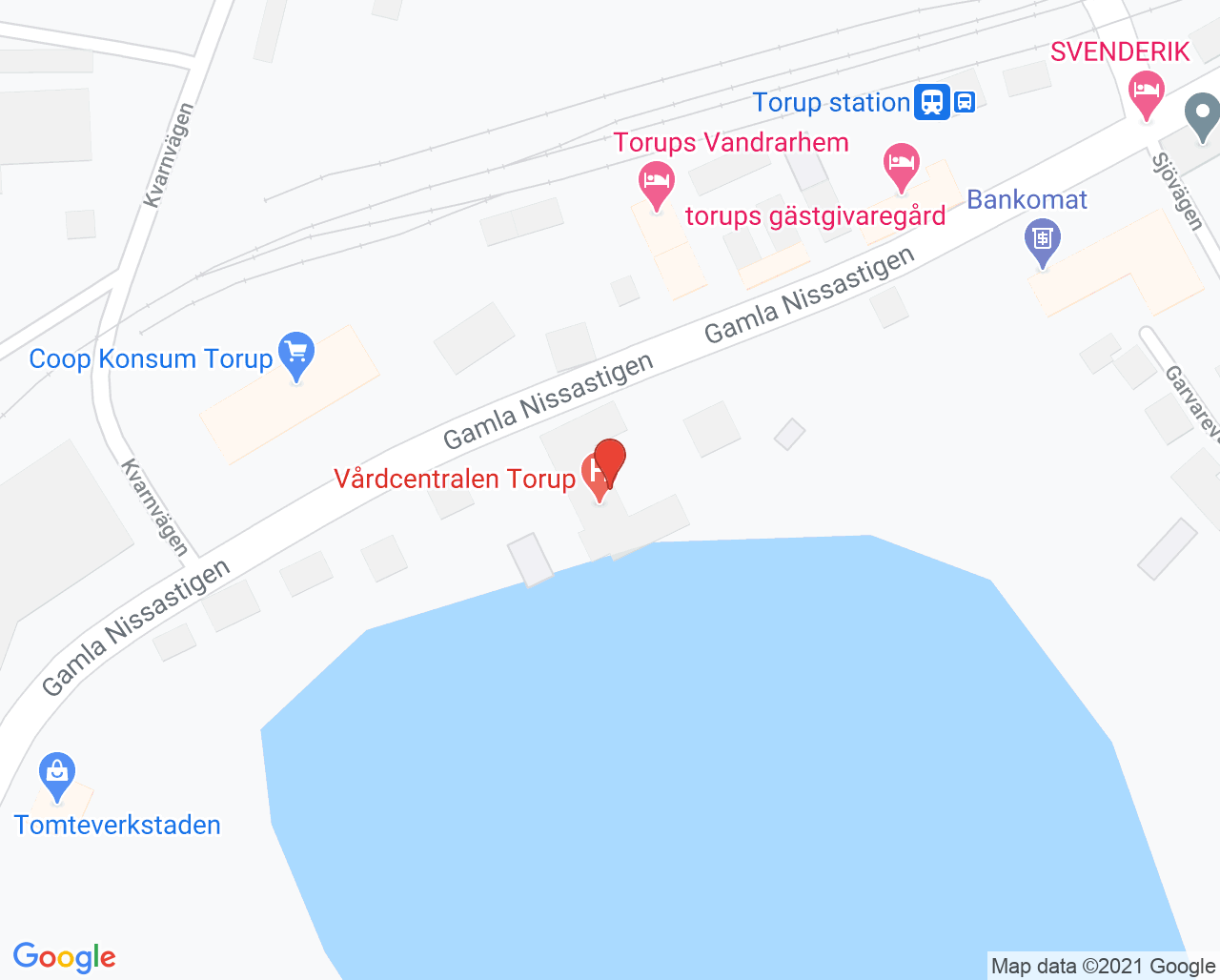 Karta till Provtagningen Torup