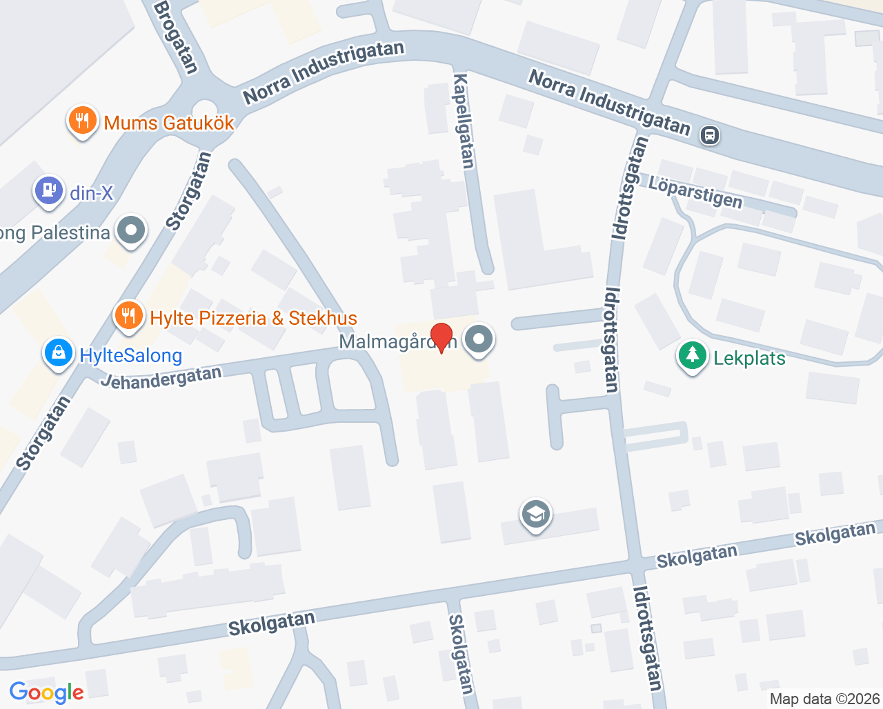 Karta till Realgatan 3C, Hyltebruk