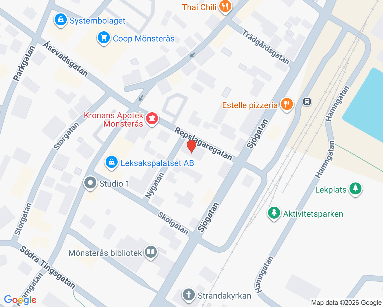 Karta till Mönsteråstandläkarna Karolina Ziajka-Kowalewska, Mönsterås