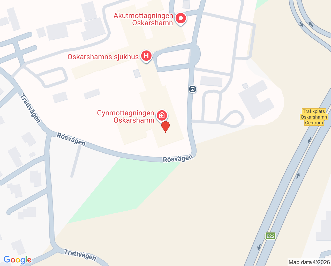 Karta till Medicinsk fotvård Oskarshamn