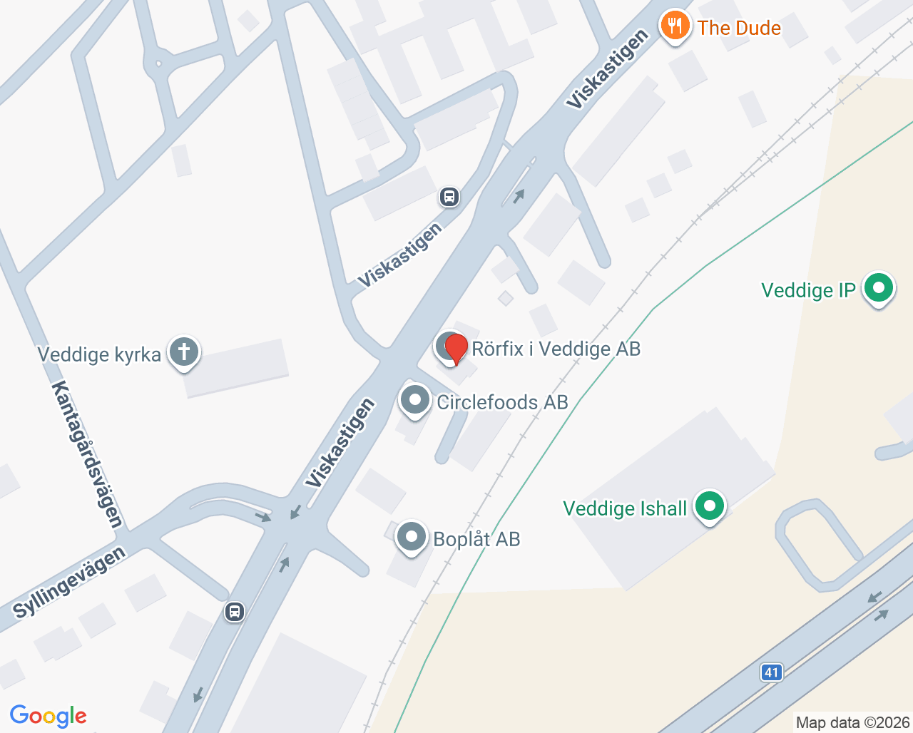 Karta till Veddige Hemtjänst, Veddige