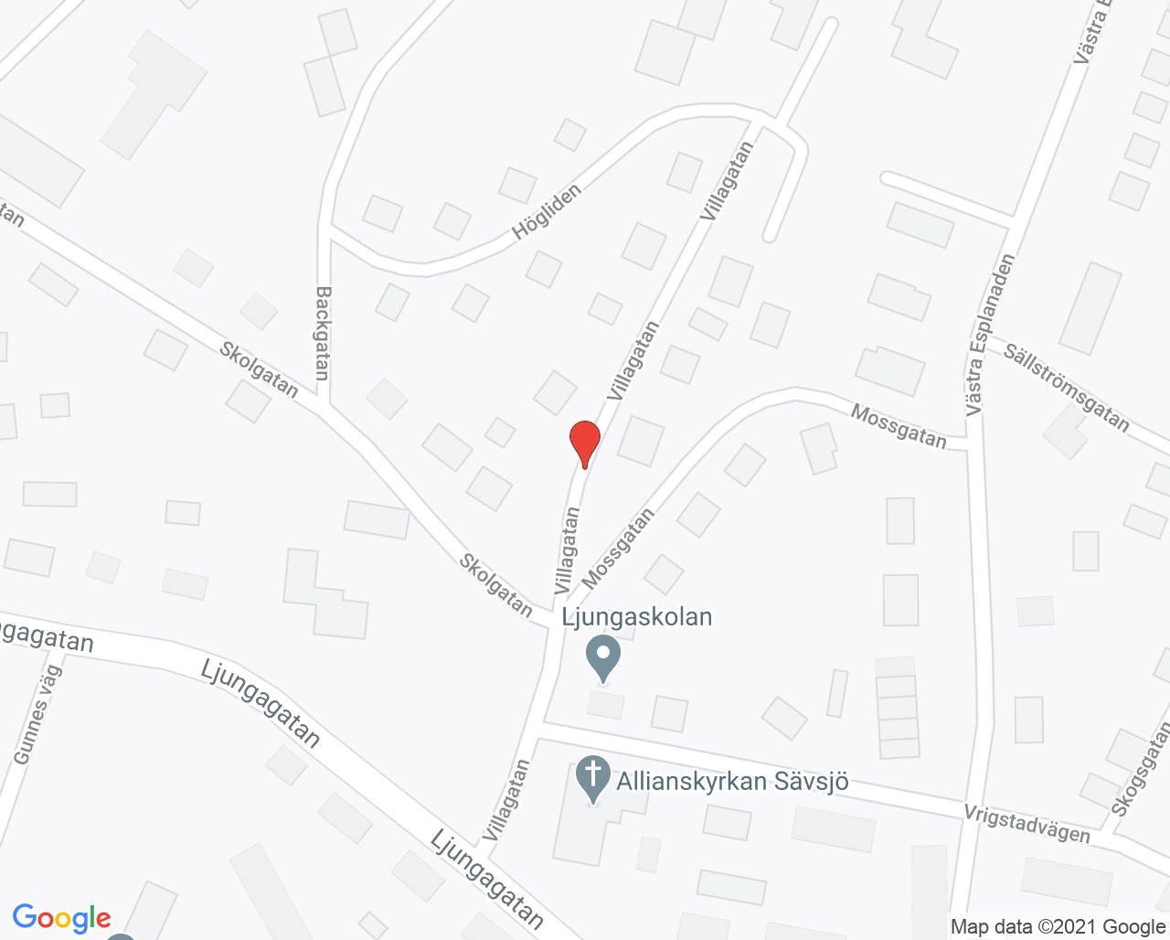 Karta till Blodbussen Sävsjö