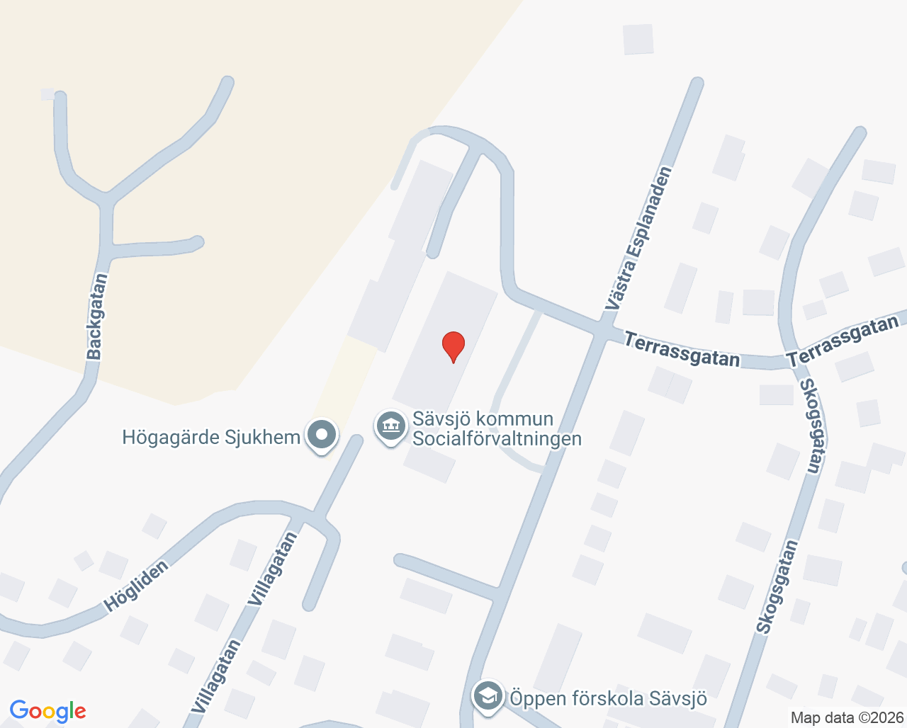 Karta till Sävsjö Folktandvård