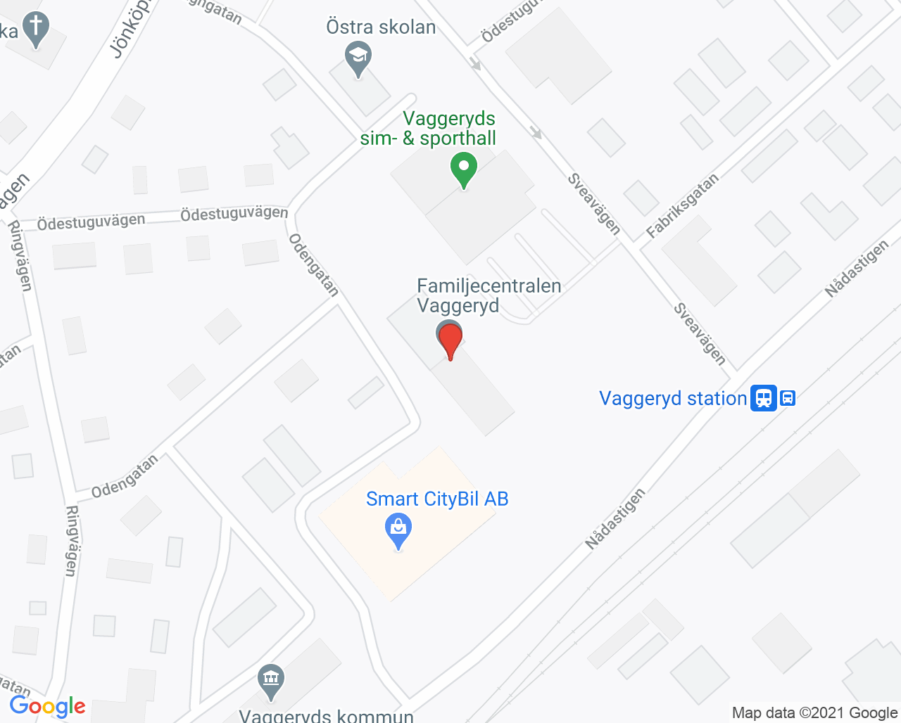 Karta till Barnhälsovården Vaggeryd