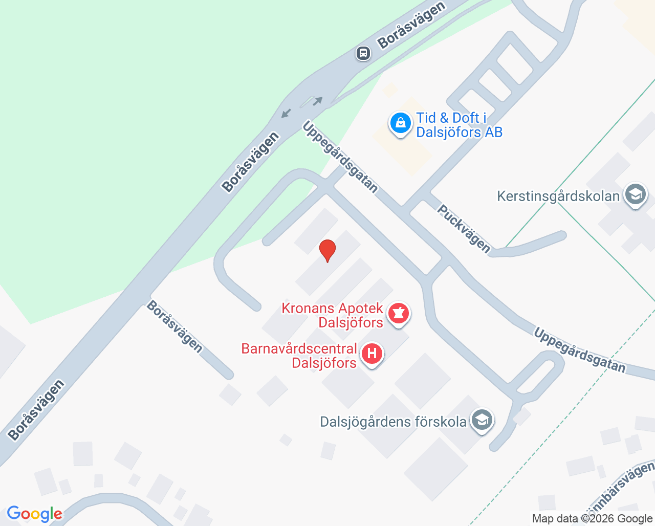 Karta till EBBA teamet, Dalsjöfors