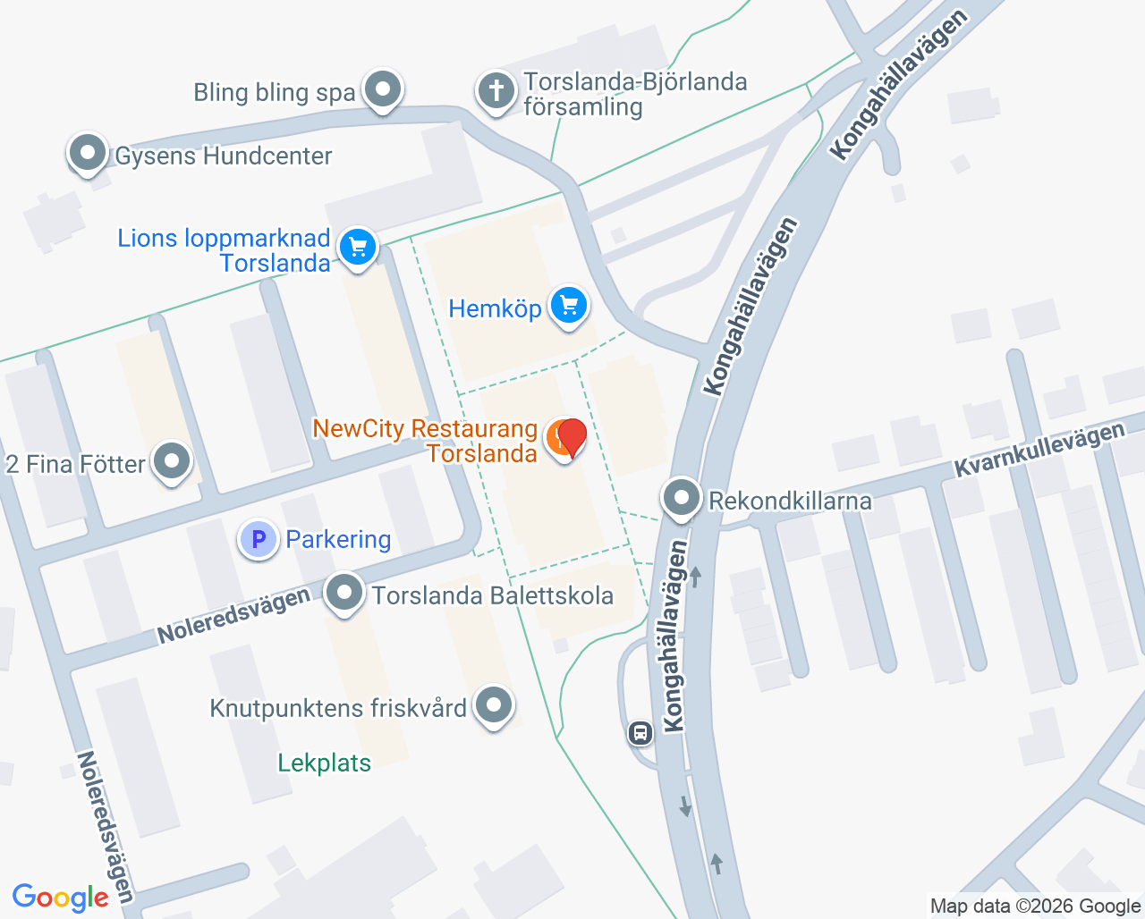 Karta till Tandläkare Andreas Holmlund, Torslanda