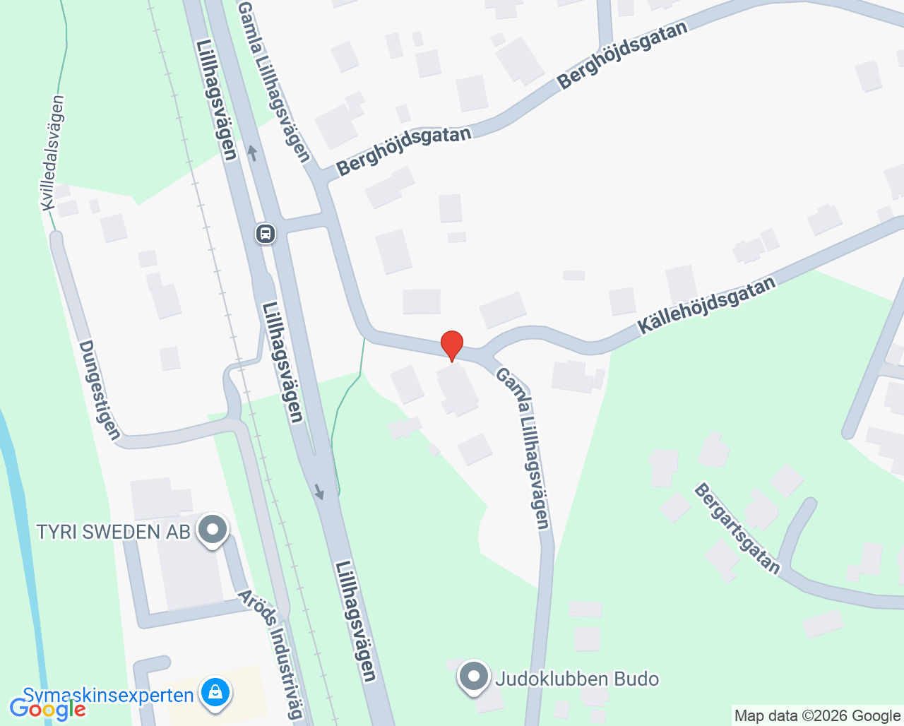 Karta till Lillhagens Tandklinik