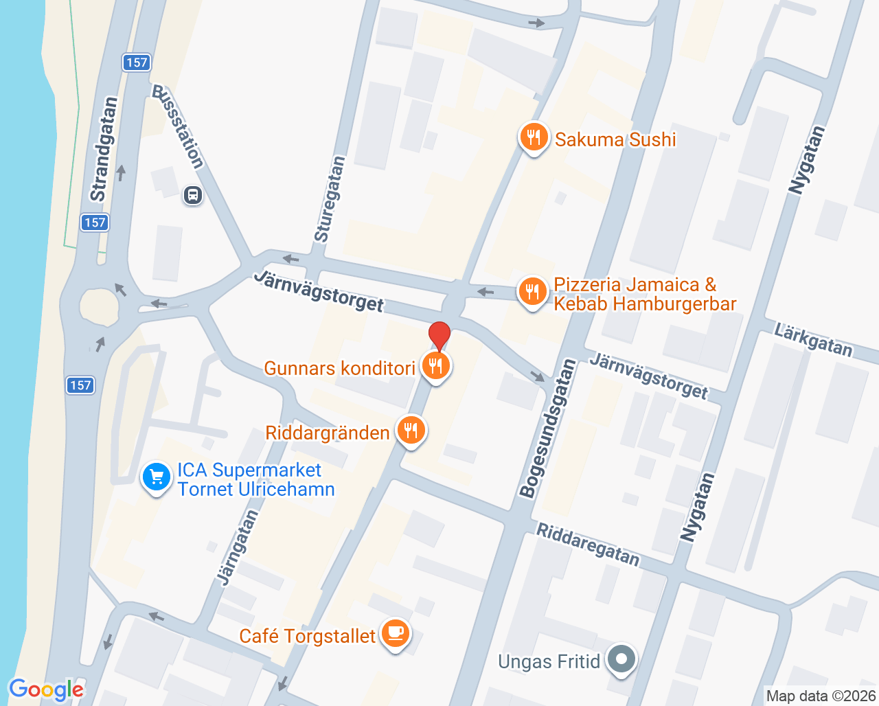 Karta till Ulricehamn ungdomsmottagning, Ulricehamn