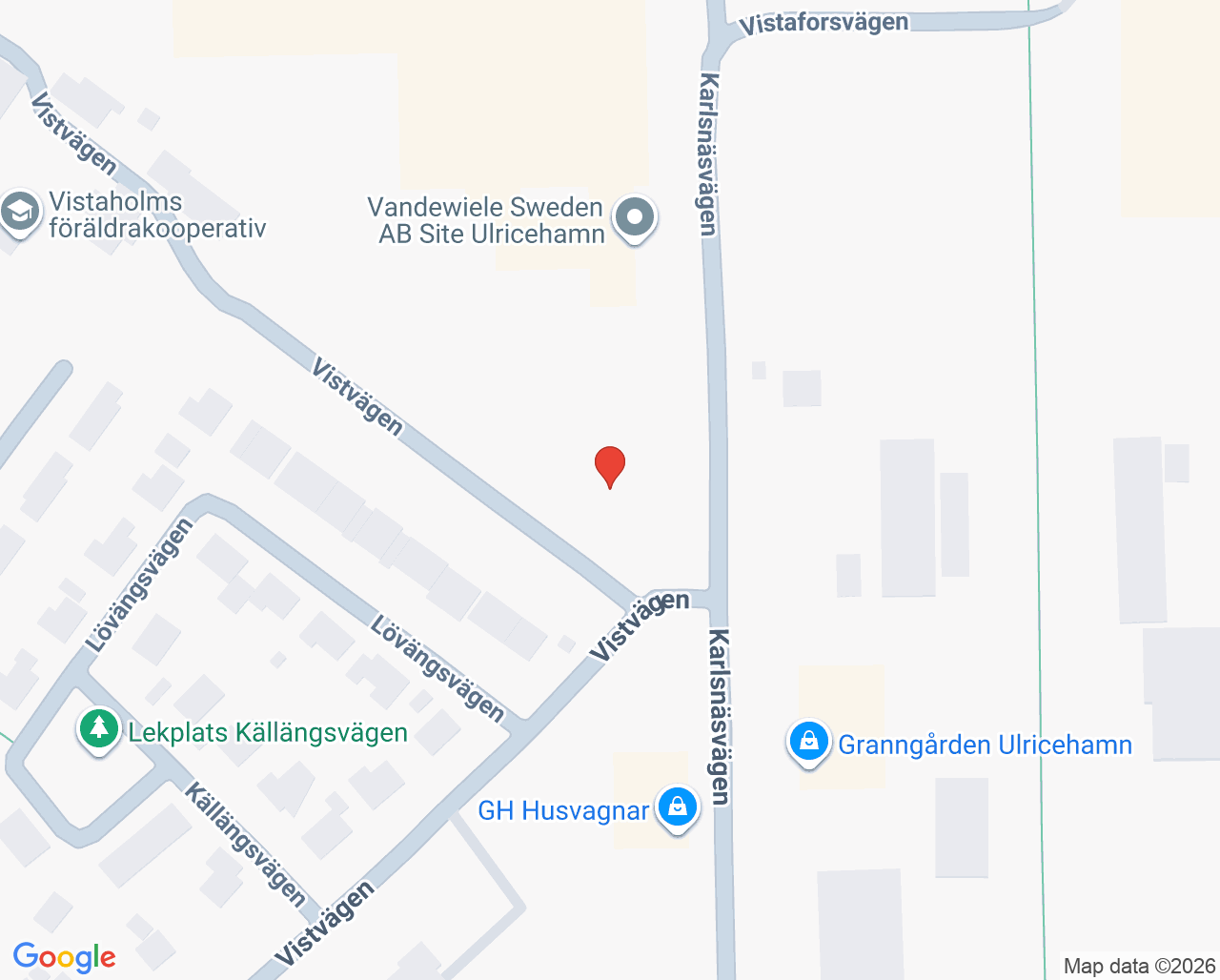Karta till BVC HälsoBrunnen vårdcentral, Ulricehamn