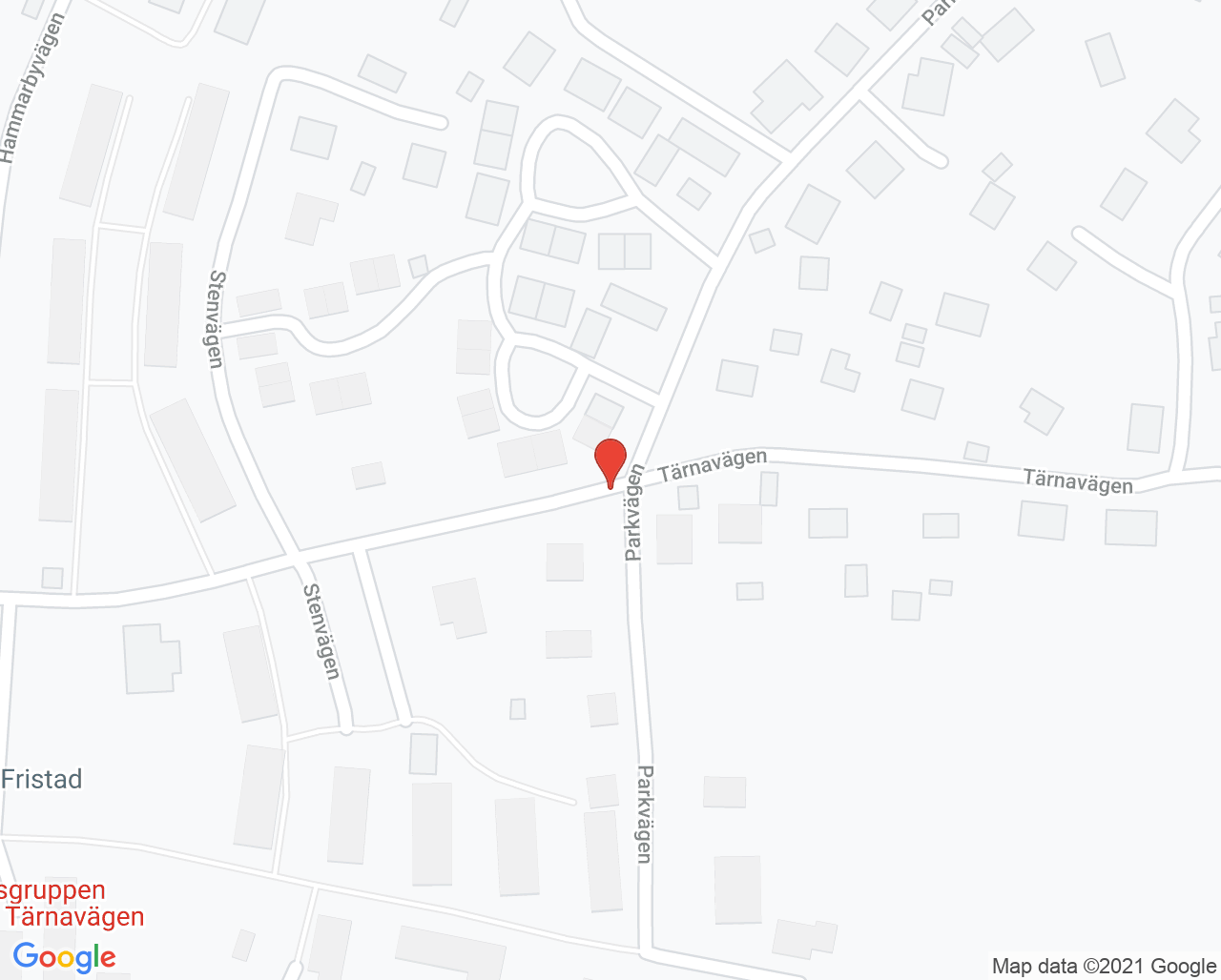 Karta till Närhälsan Fristad barnavårdscentral, Borås