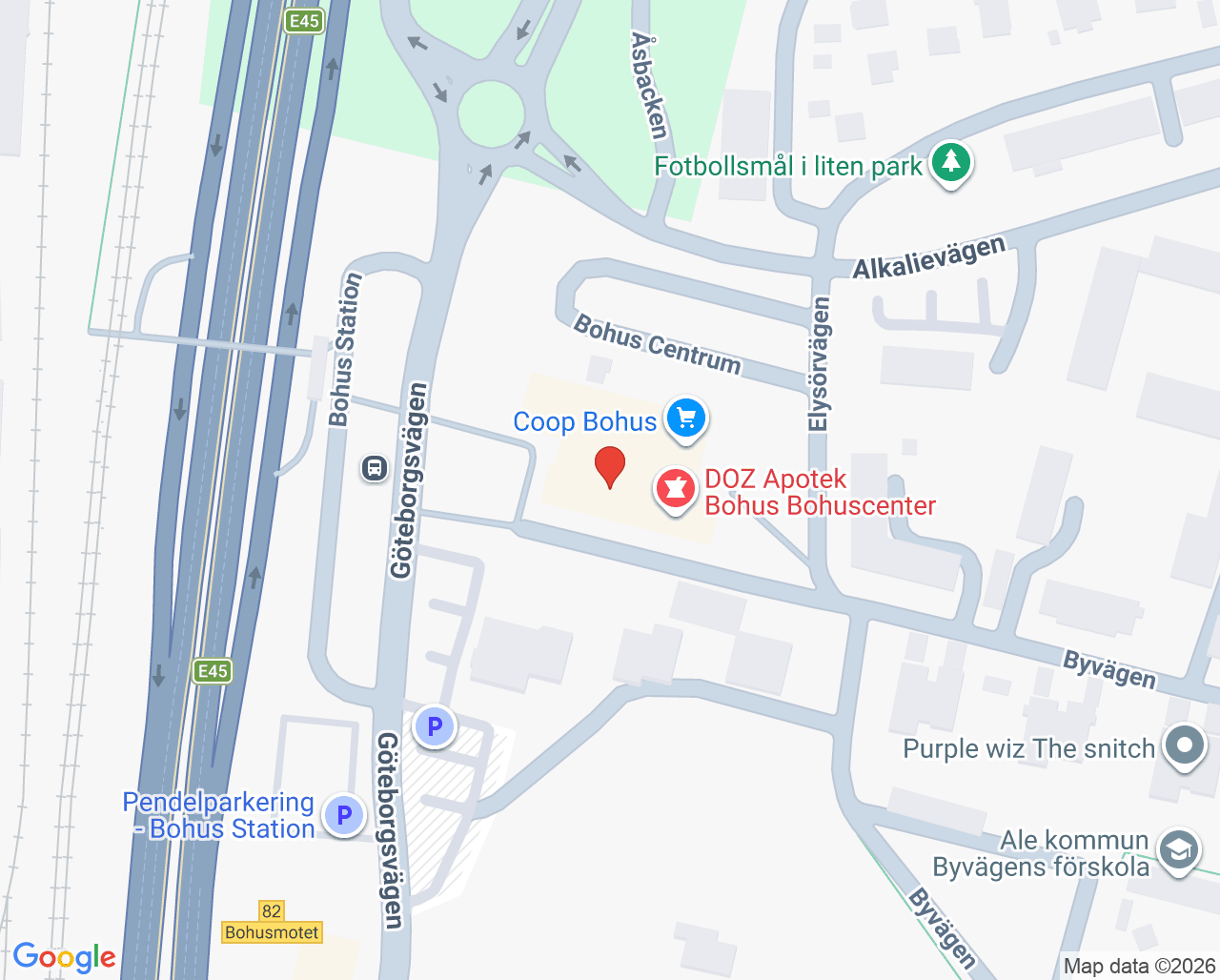 Karta till BVC Bohus Läkarhus, Bohus