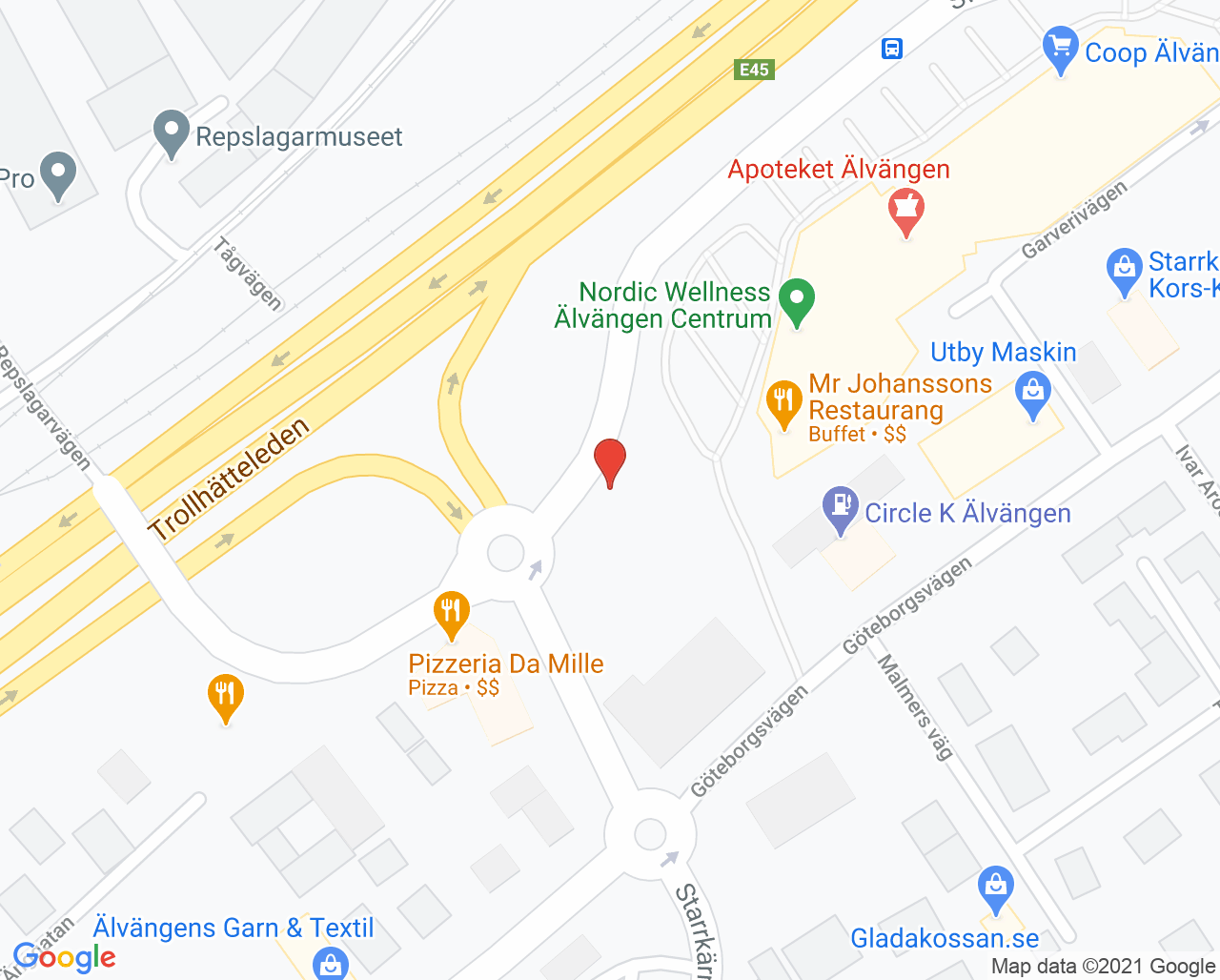 Karta till Folktandvården Älvängen, Älvängen