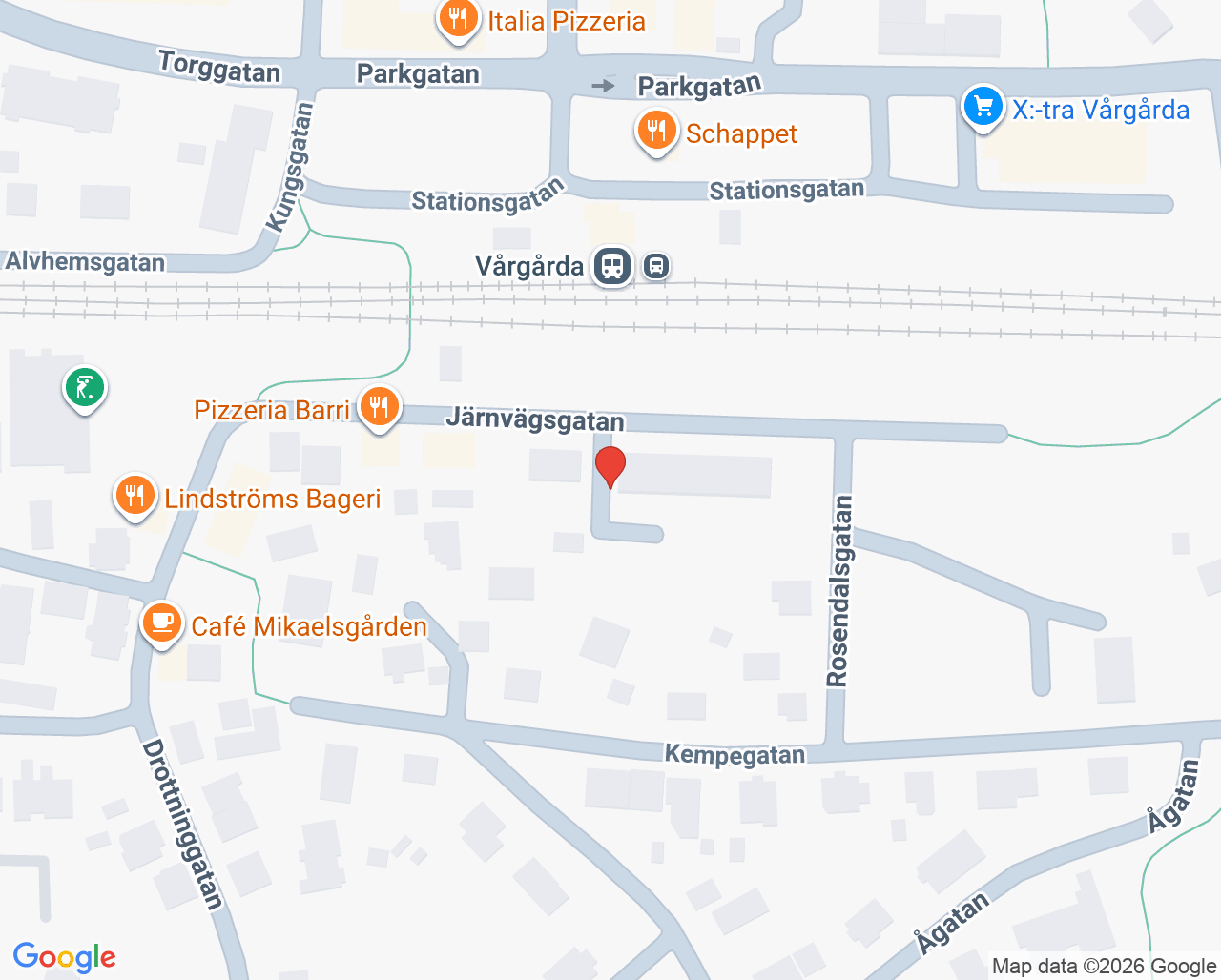 Karta till Tandläkargruppen Vårgårda, Vårdgårda