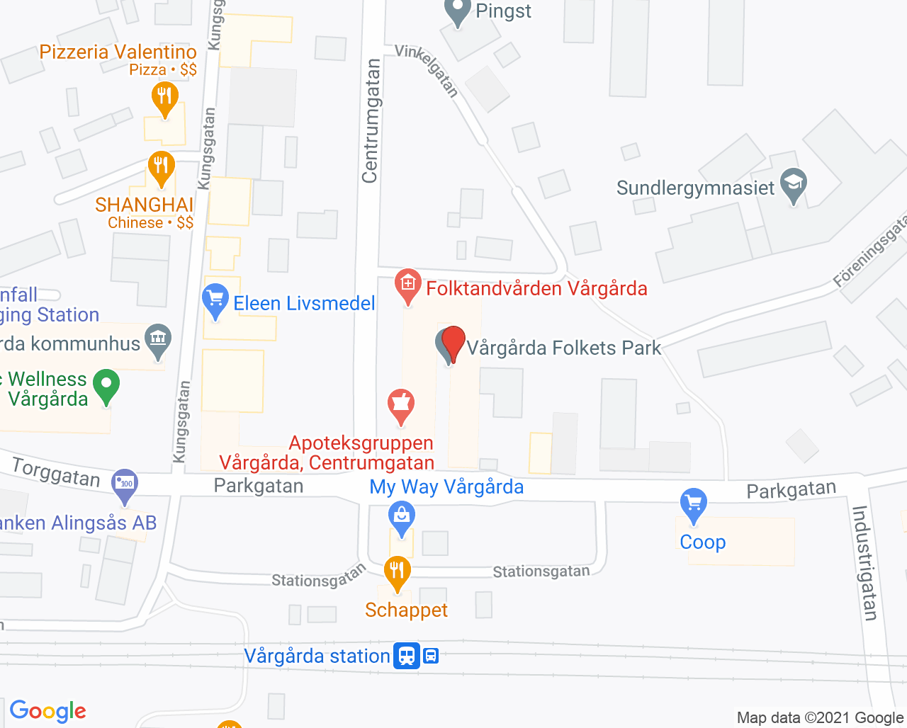 Karta till Folktandvården Vårgårda, Vårgårda