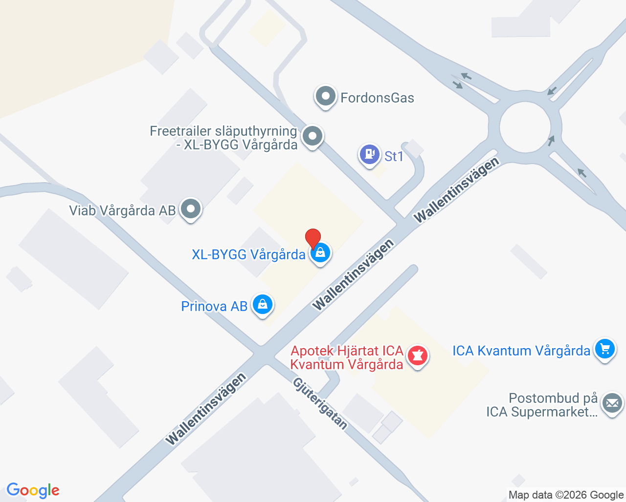 Karta till MACC-bilen Vårgårda