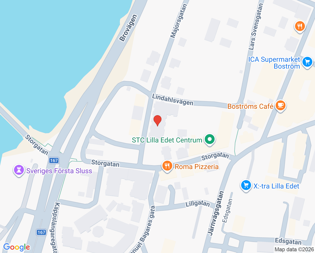 Karta till Lilla Edet Tandläkarcenter