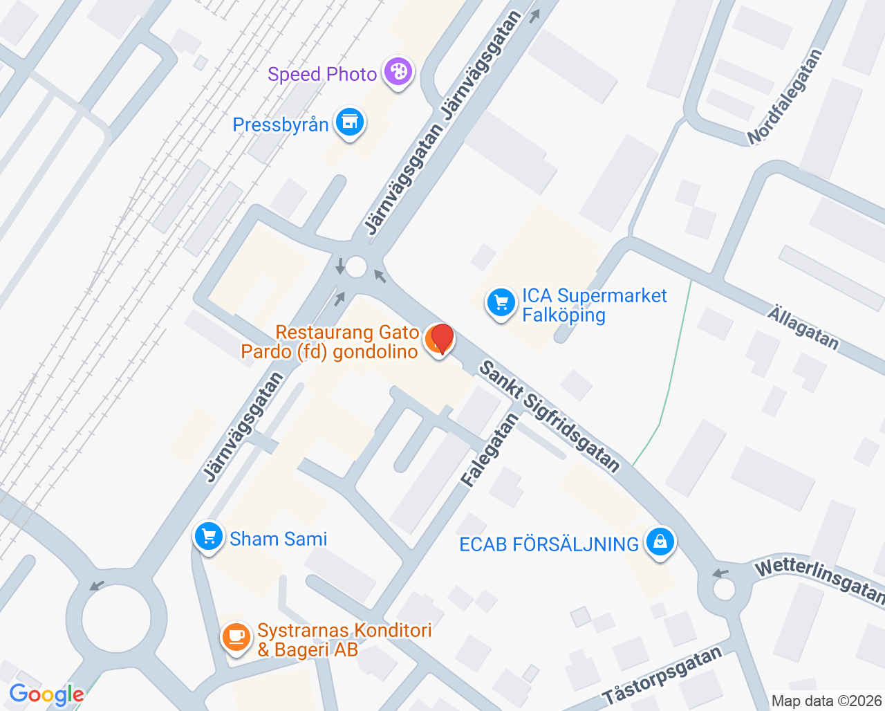 Karta till Tandvårdsgruppen, Falköping